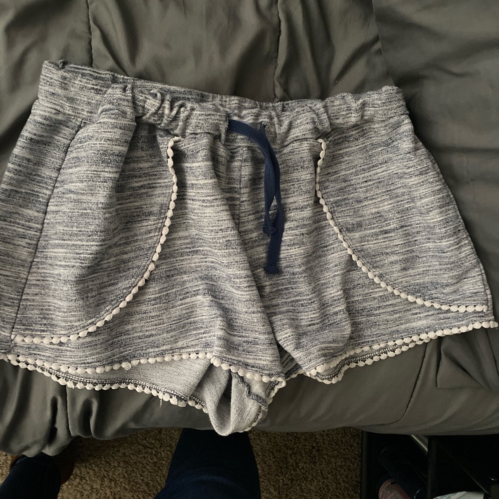 Blue and white shorts